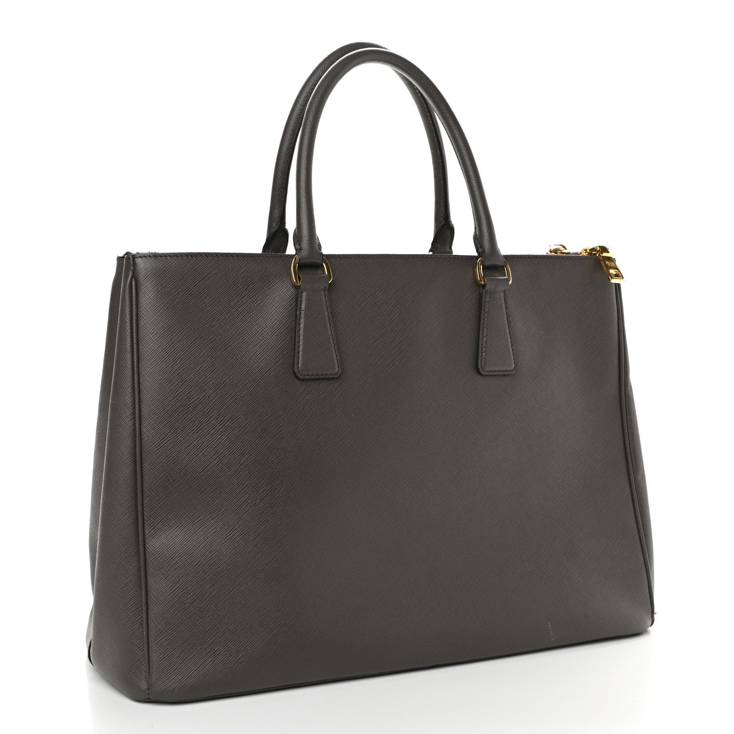 Prada Saffiano Lux Large Galleria Double Zip Tote Grafite 3 of 11