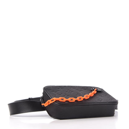 Louis Vuitton Taurillon Monogram Uniformes Solar Ray Soft Pochette Volga Belt Bag Black 4 of 10