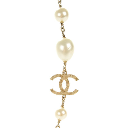 Chanel Irregular Pearl CC Short Necklace Gold 3 of 5