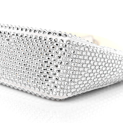 Prada Satin Crystal Mini Re-Edition 2000 Bag White 8 of 9