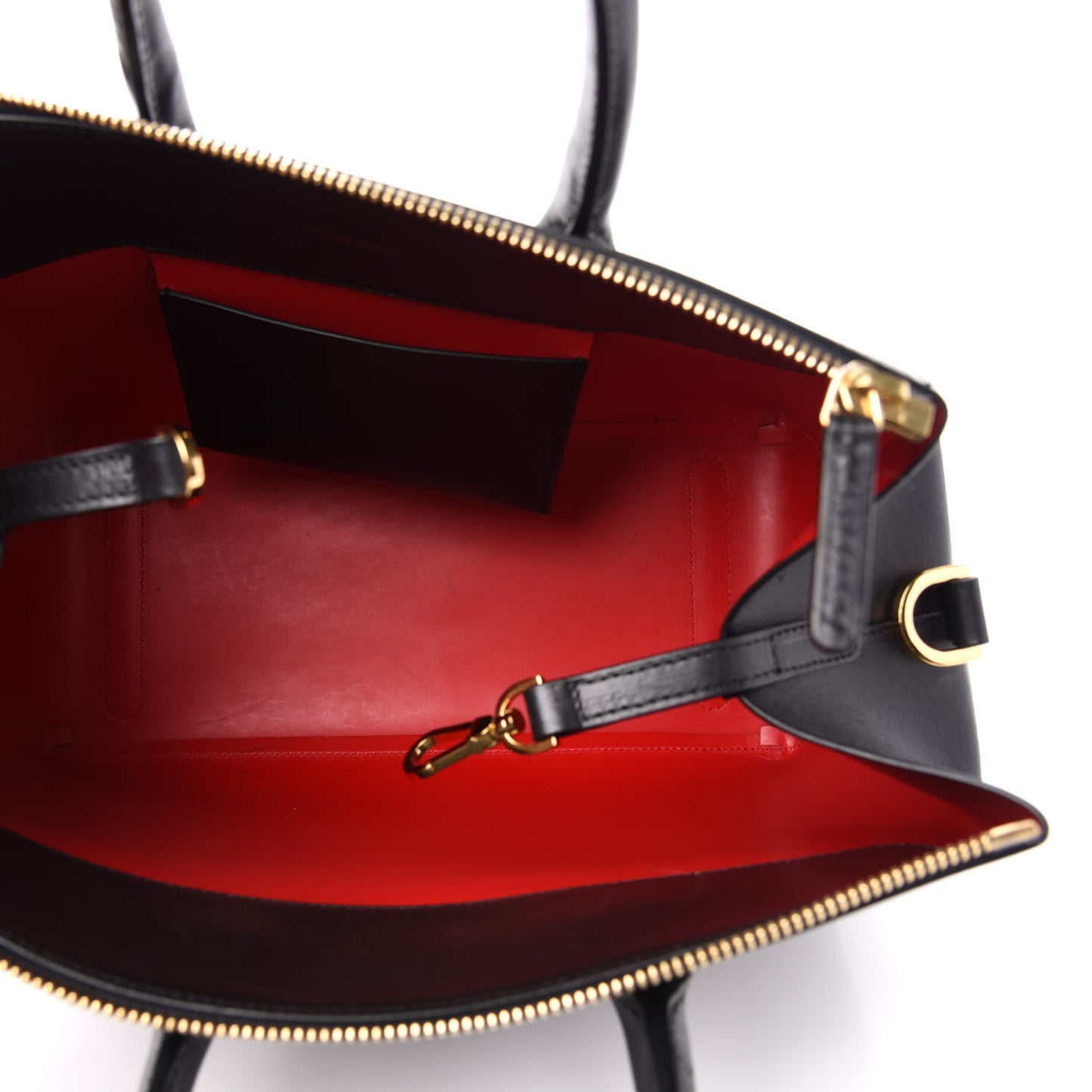 Calfskin Mini Travel Crossbody Bag Black Flamma