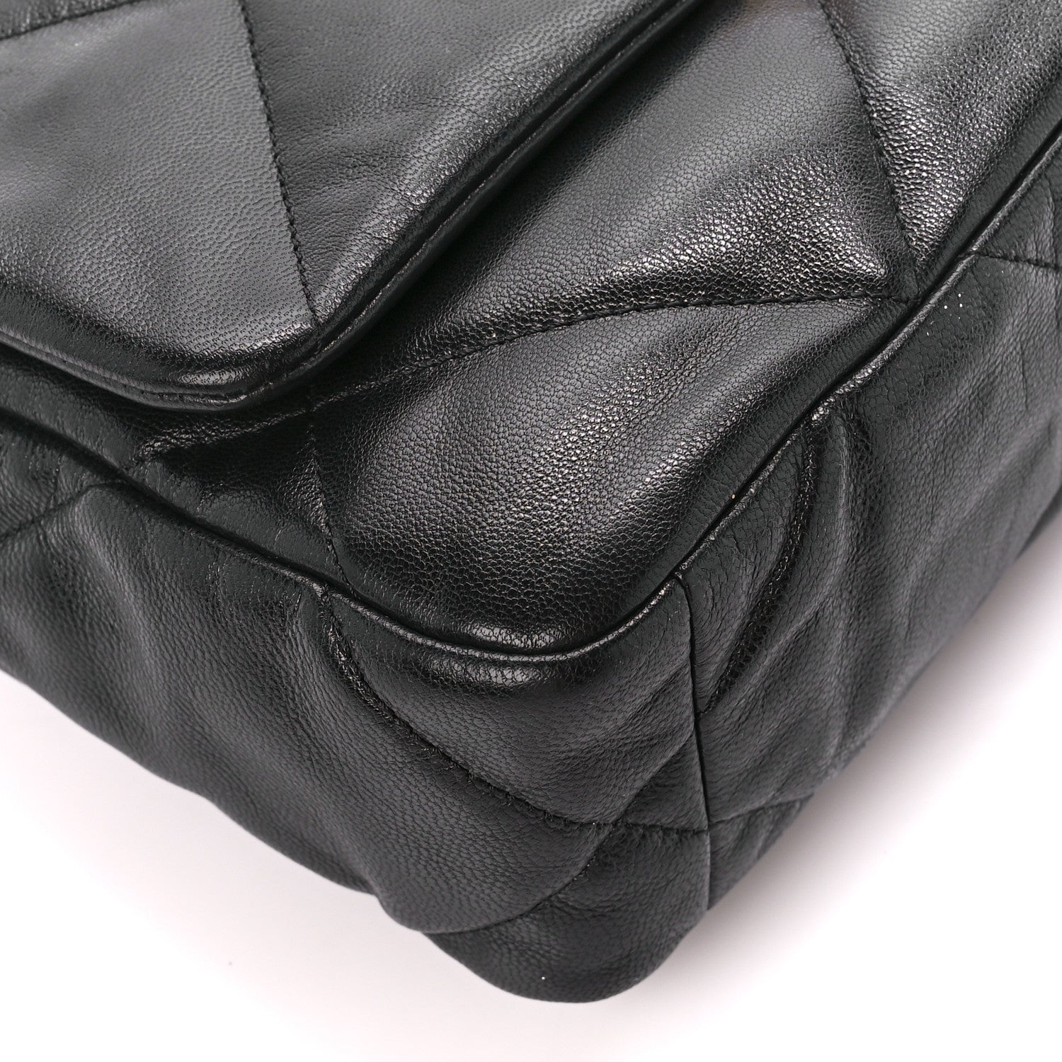 Chanel Goatskin Quilted Medium Chanel 19 Flap Black 9 of 11