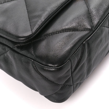 Chanel Goatskin Quilted Medium Chanel 19 Flap Black 9 of 11