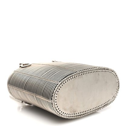Salvatore Ferragamo Metal Cage Gancini Bucket Bag Silver 4 of 9
