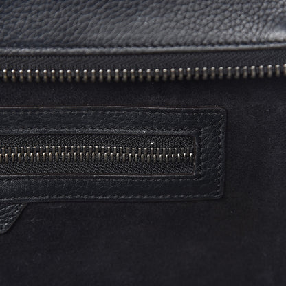 Celine Drummed Calfskin Mini Luggage Black 10 of 15