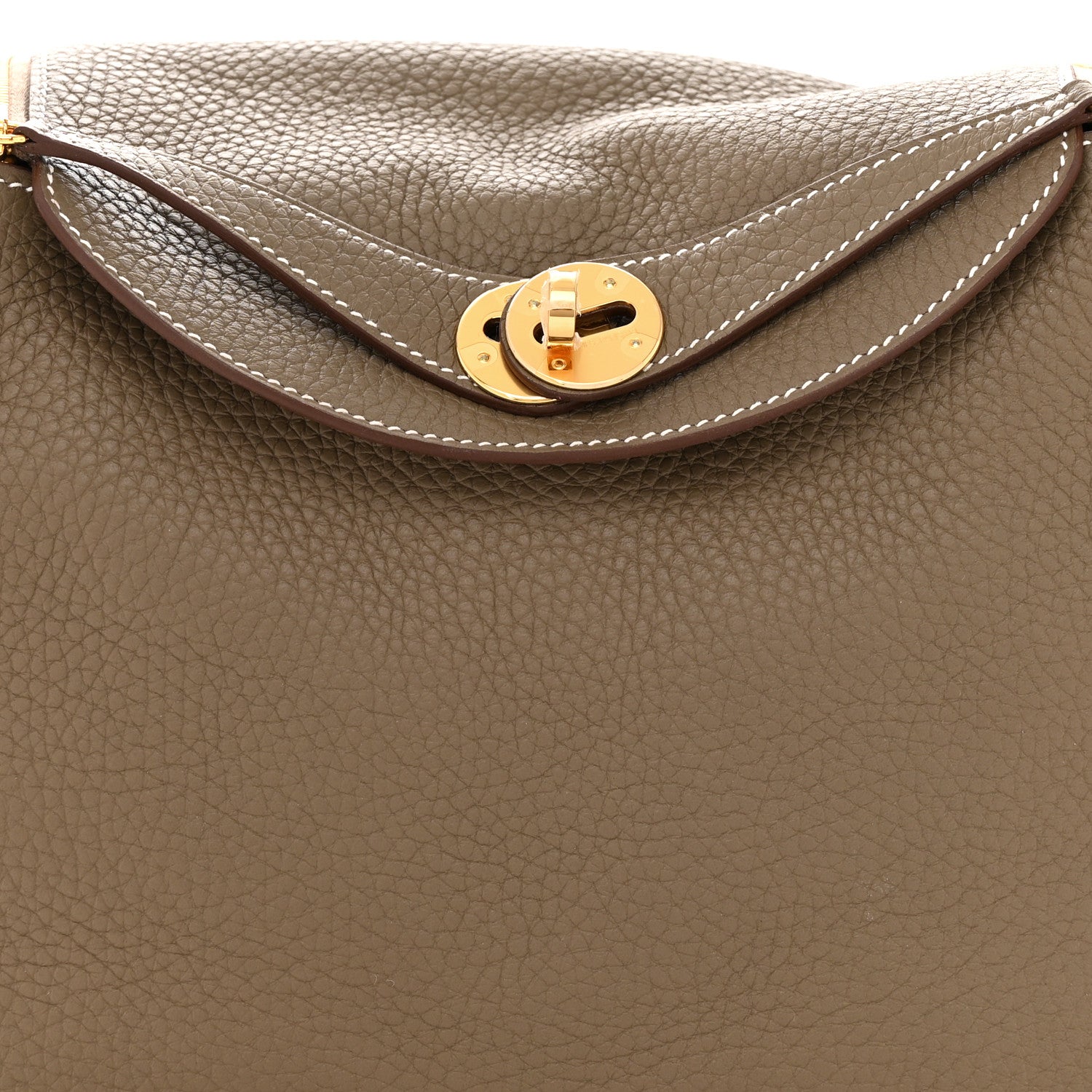 Hermes Taurillon Clemence Lindy 26 Etoupe 8 of 11