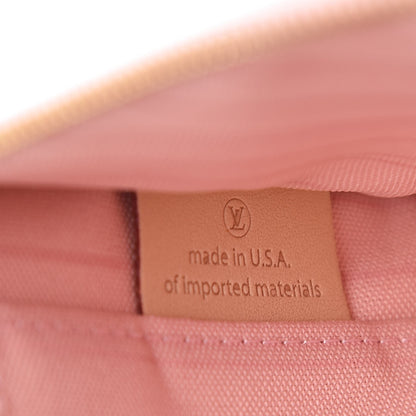 Louis Vuitton Damier Azur Neverfull MM GM Pochette Rose Ballerine 7 of 8