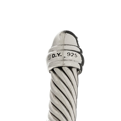 David Yurman Sterling Silver Pave Diamond 5mm Cable Classics Bracelet 3 of 3