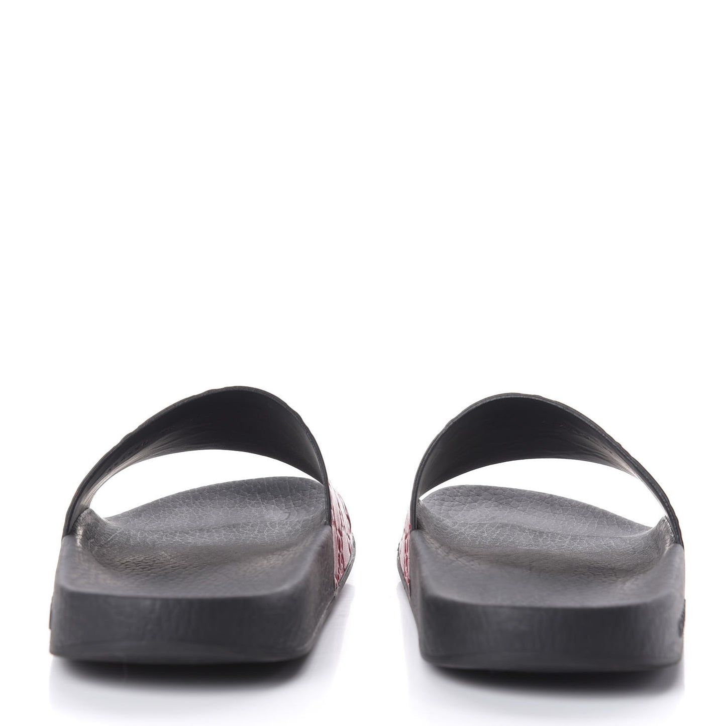 Guccissima Signature Womens Slide Sandals 39 Hibiscus Red