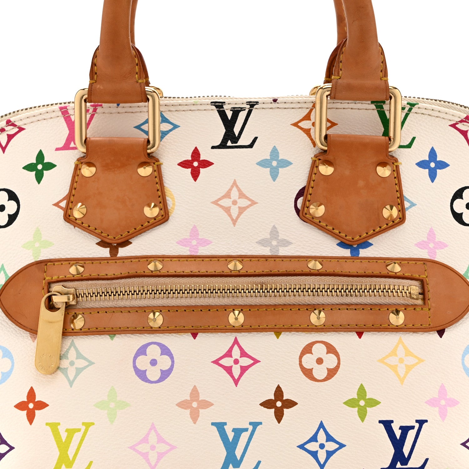 Louis Vuitton Monogram Multicolor Alma White 8 of 10