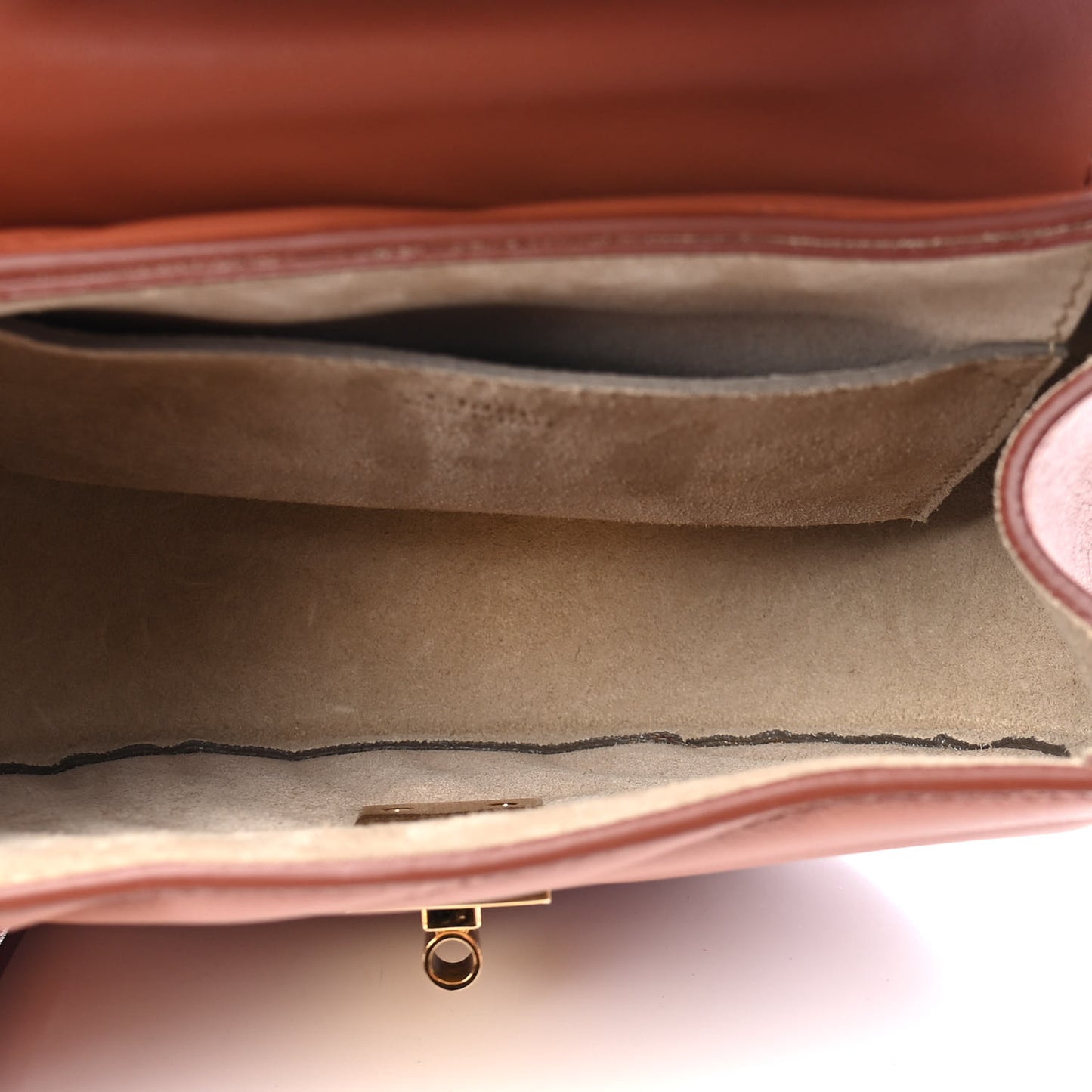 Calfskin Quilted Mini Drew Bijou Shoulder Bag Chestnut Brown