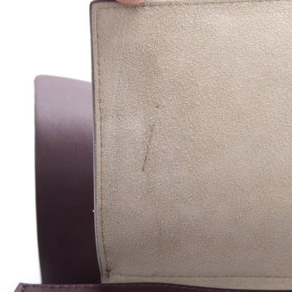 Chloe Calfskin Suede Medium Faye Shoulder Bag Plum Purple 11 of 13