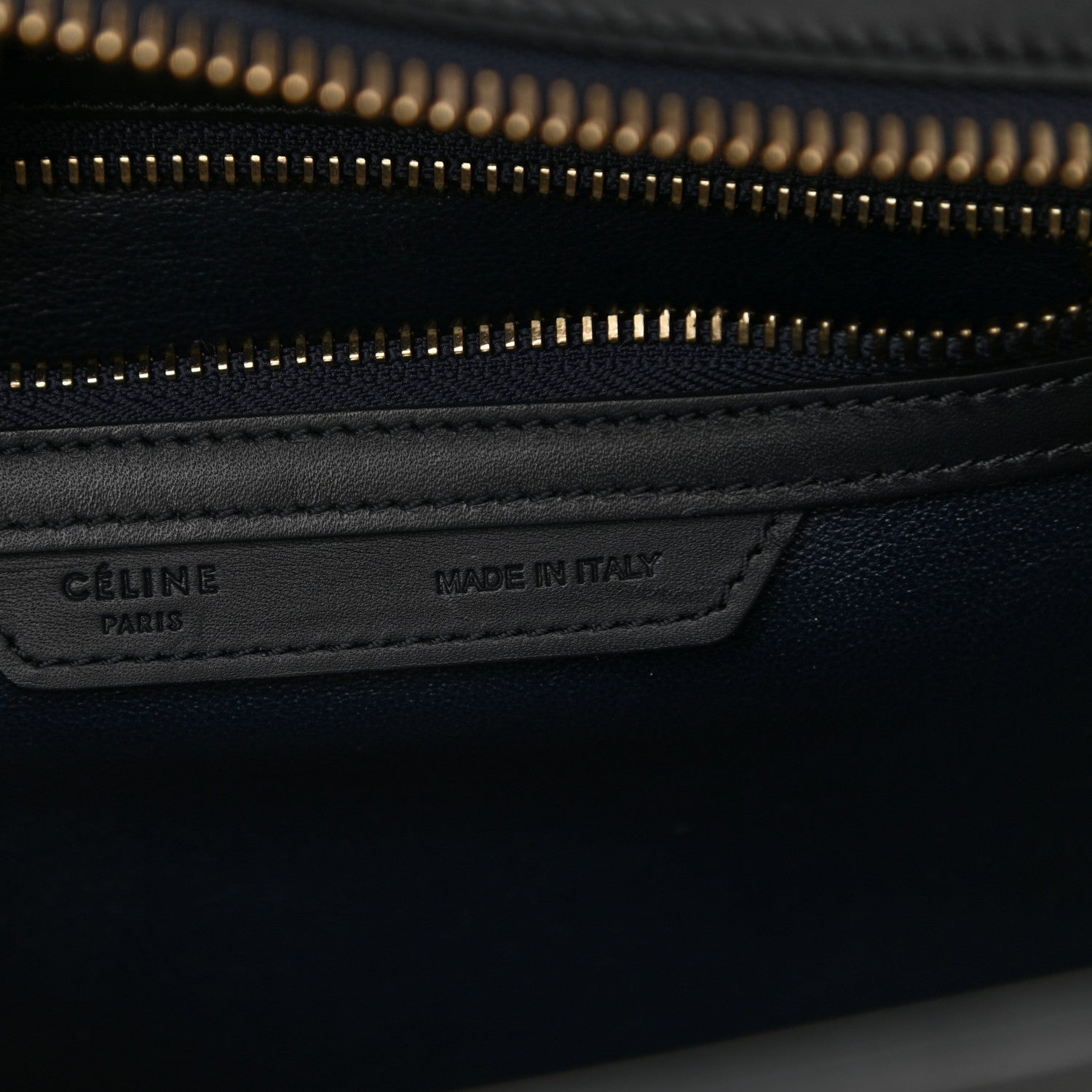 Celine Smooth Calfskin Striped Canvas Micro Luggage 7 of 15