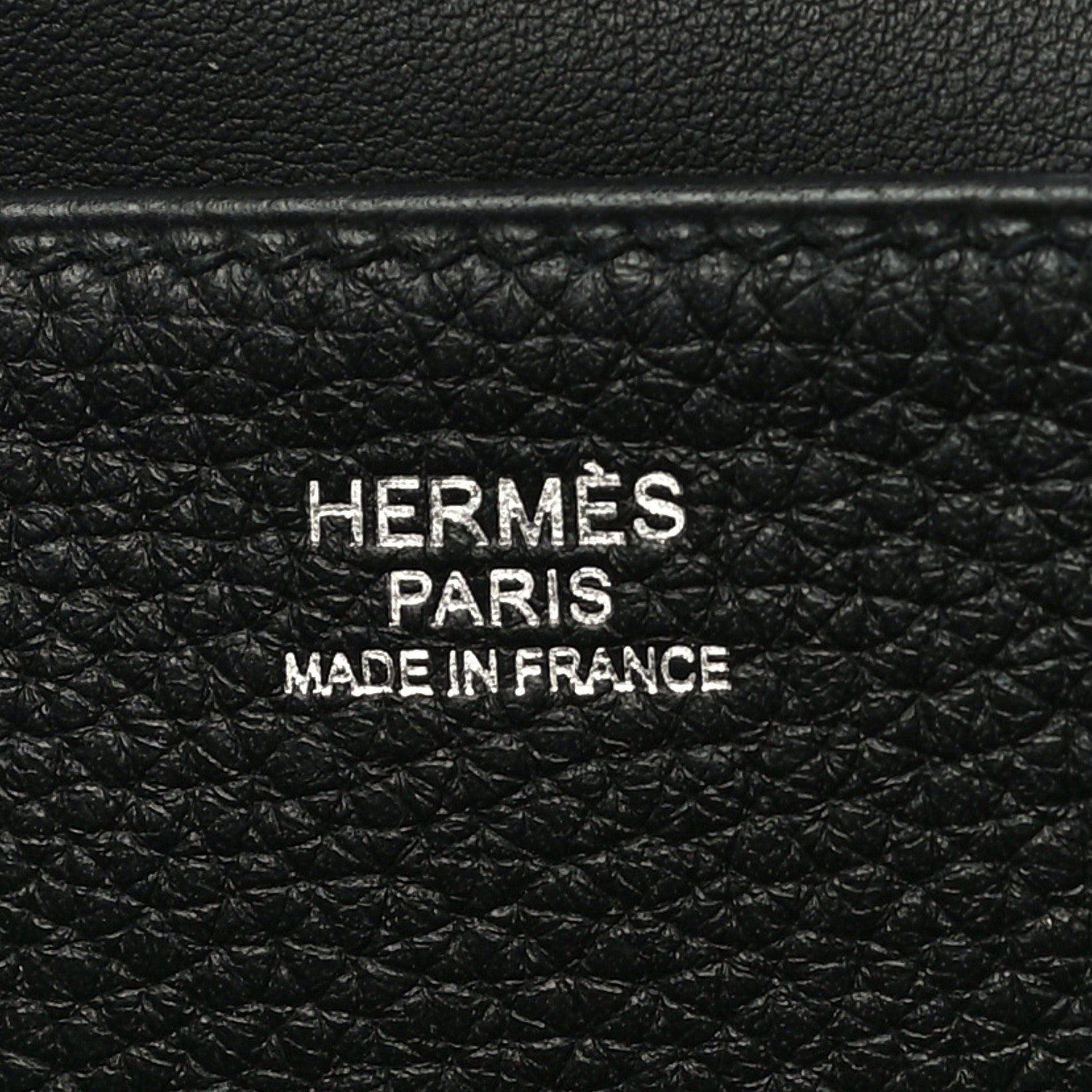 Hermes Taurillon Clemence Halzan 25 Black 6 of 10