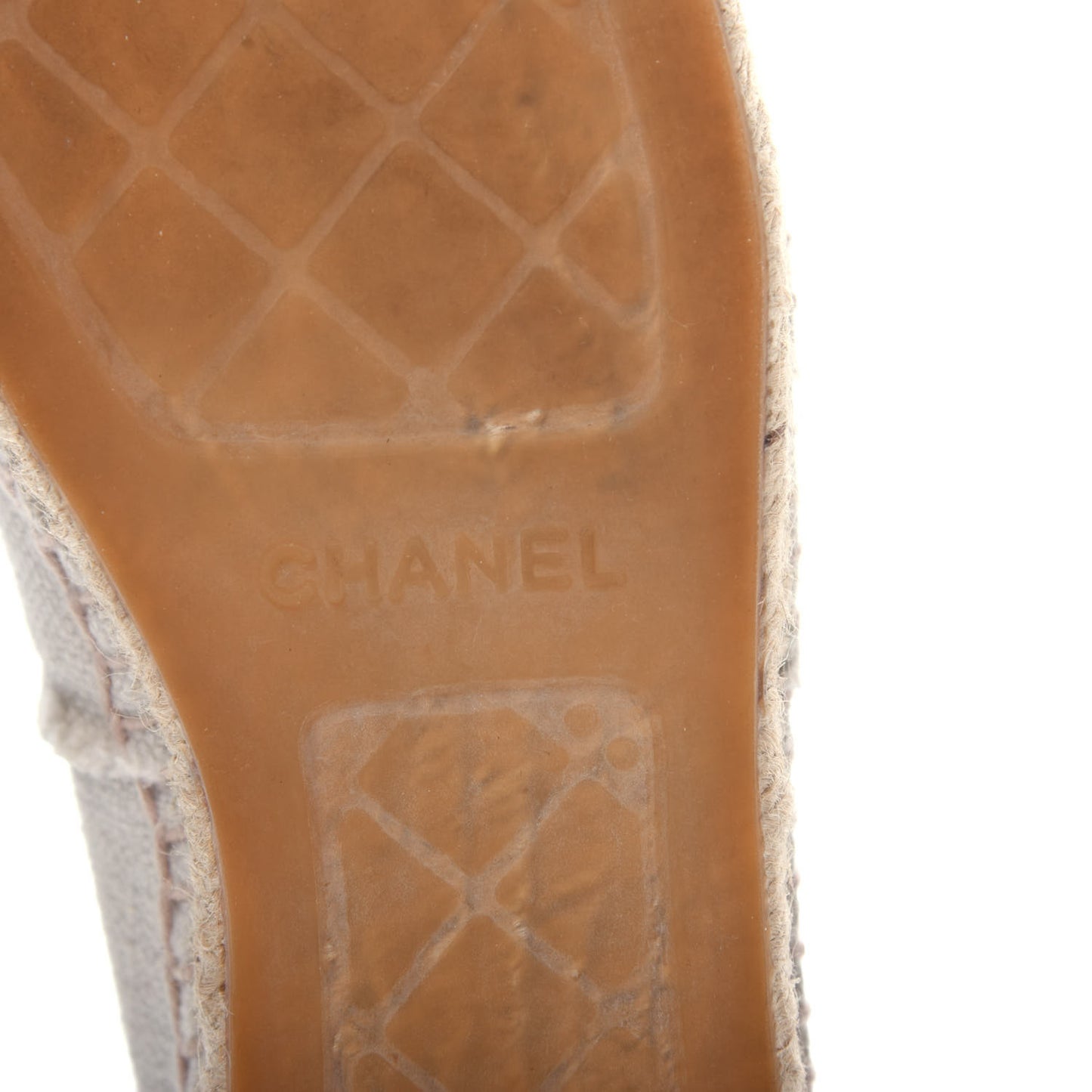 Linen CC Espadrilles 40 Beige Black