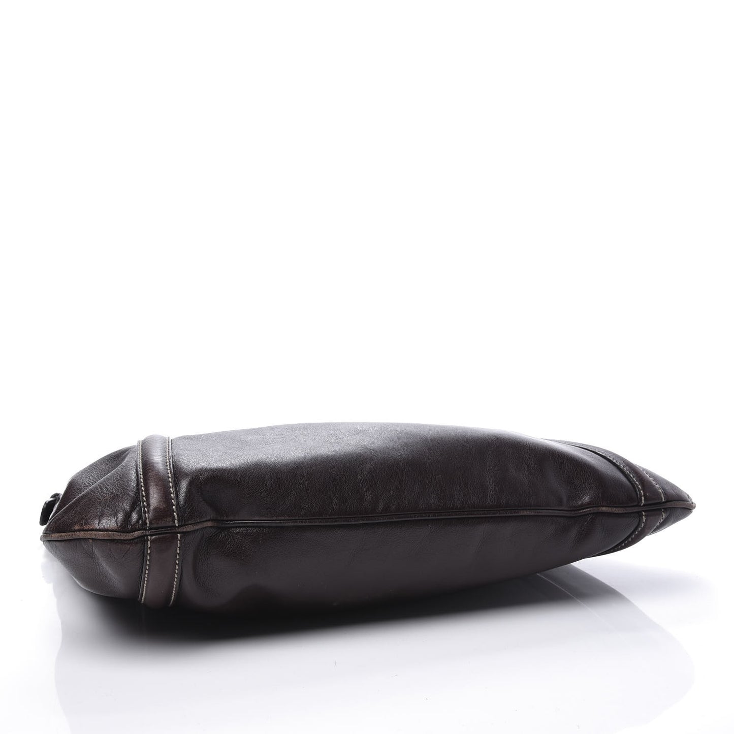 Calfskin Medium Britt Hobo Dark Brown