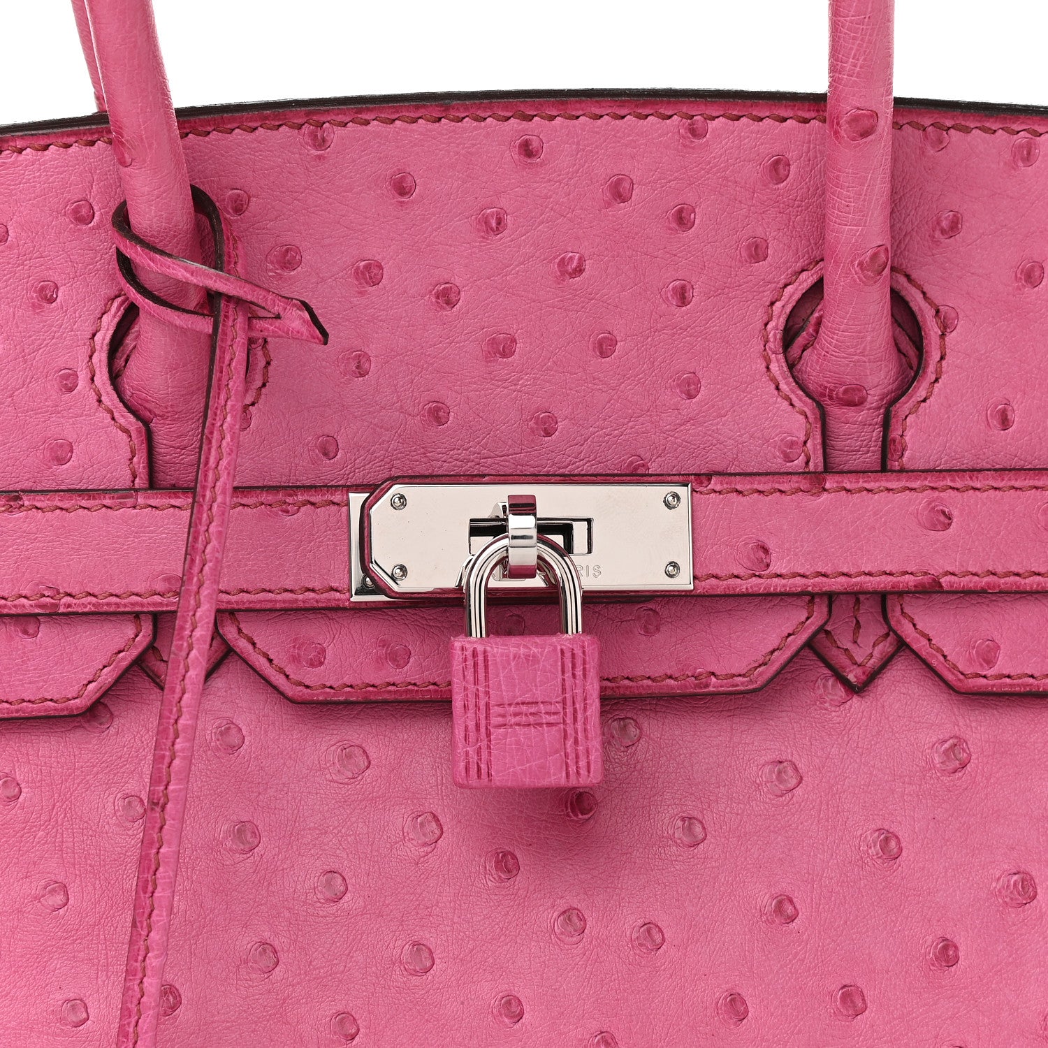 Hermes Ostrich Birkin 30 Fuchsia 9 of 9