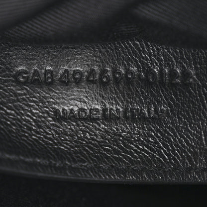 Saint Laurent Calfskin Y Quilted Monogram Monochrome Small Loulou Chain Satchel Black 7 of 11