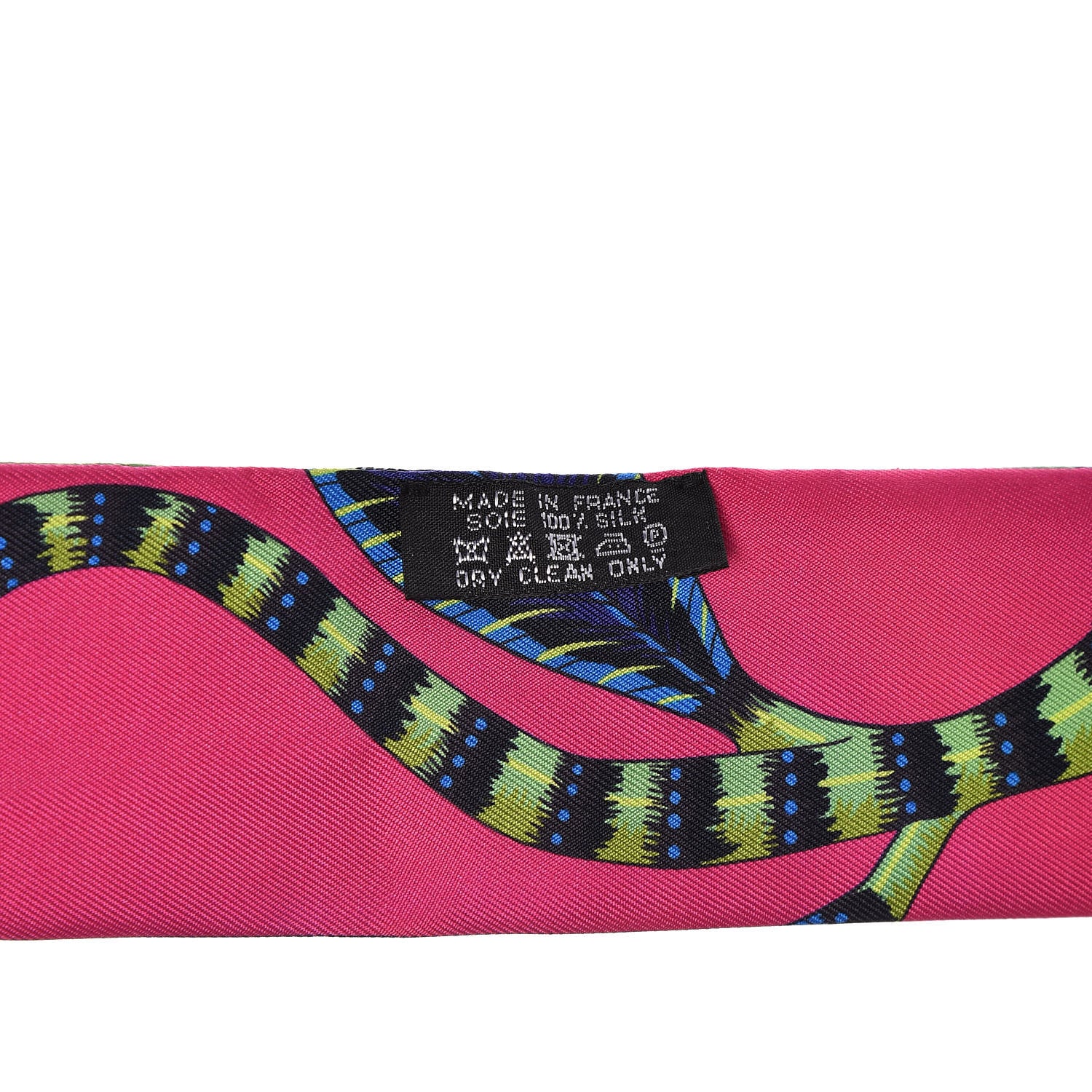 Hermes Silk The Savana Dance Twilly Rose Indien Indigo Vert 3 of 5