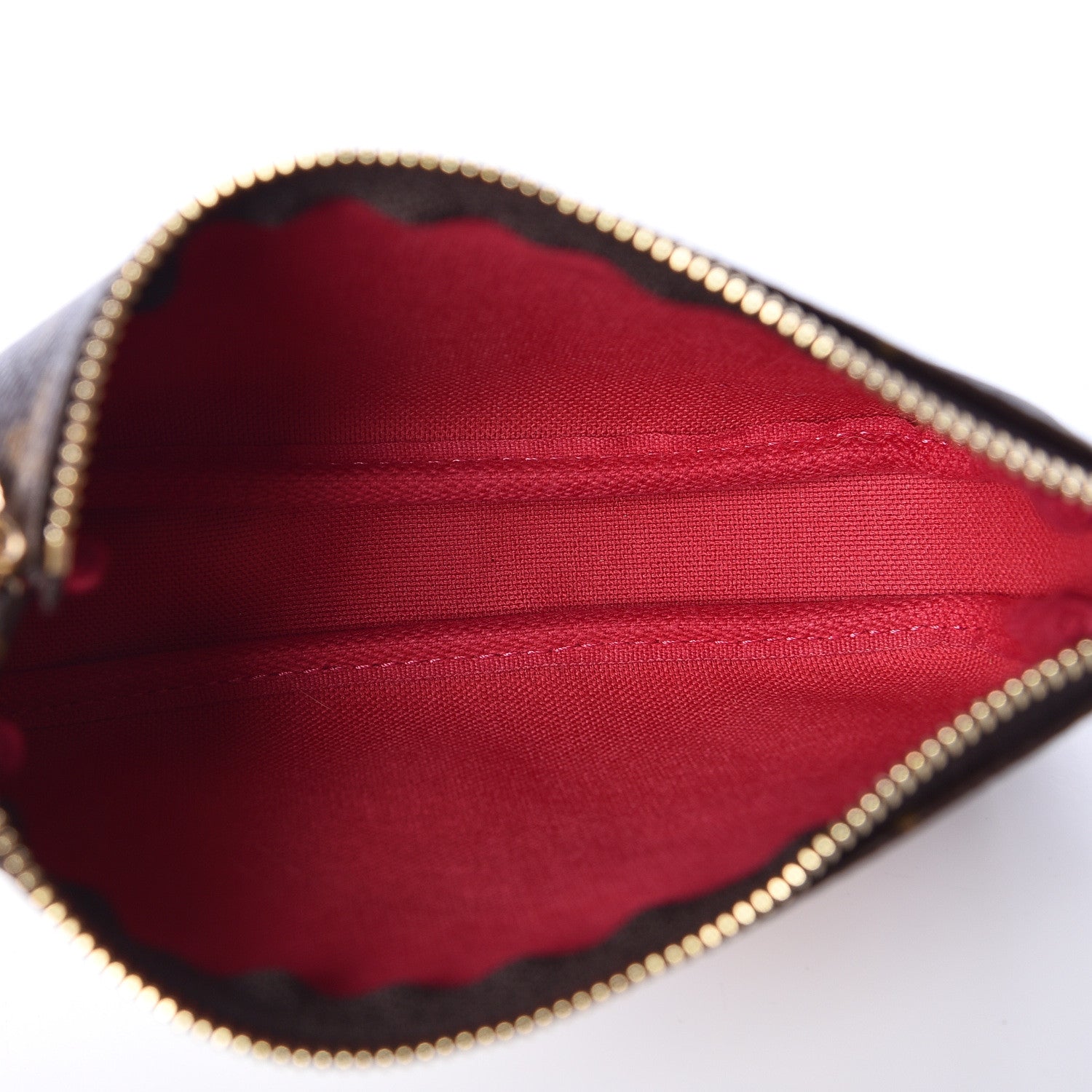 Louis Vuitton Monogram 2019 Christmas Animation Mini Courchevel Pochette Accessories Fuchsia 5 of 8