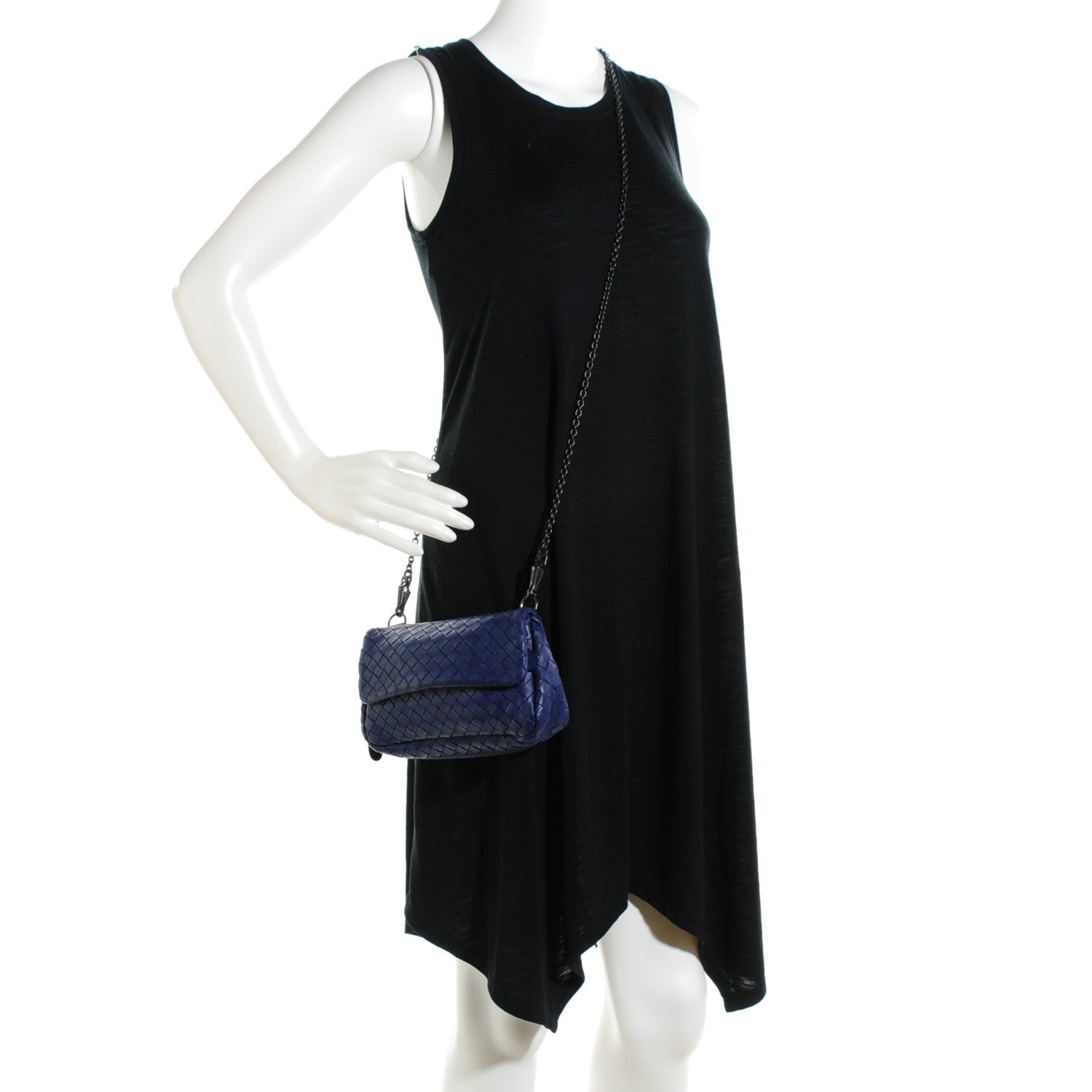 Bottega Veneta Nappa Intrecciato Messenger Bag Atlantic Blue 2 of 8