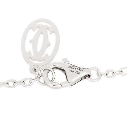 Cartier 18K White Gold Diamond SM D'Amour Bracelet 3 of 4
