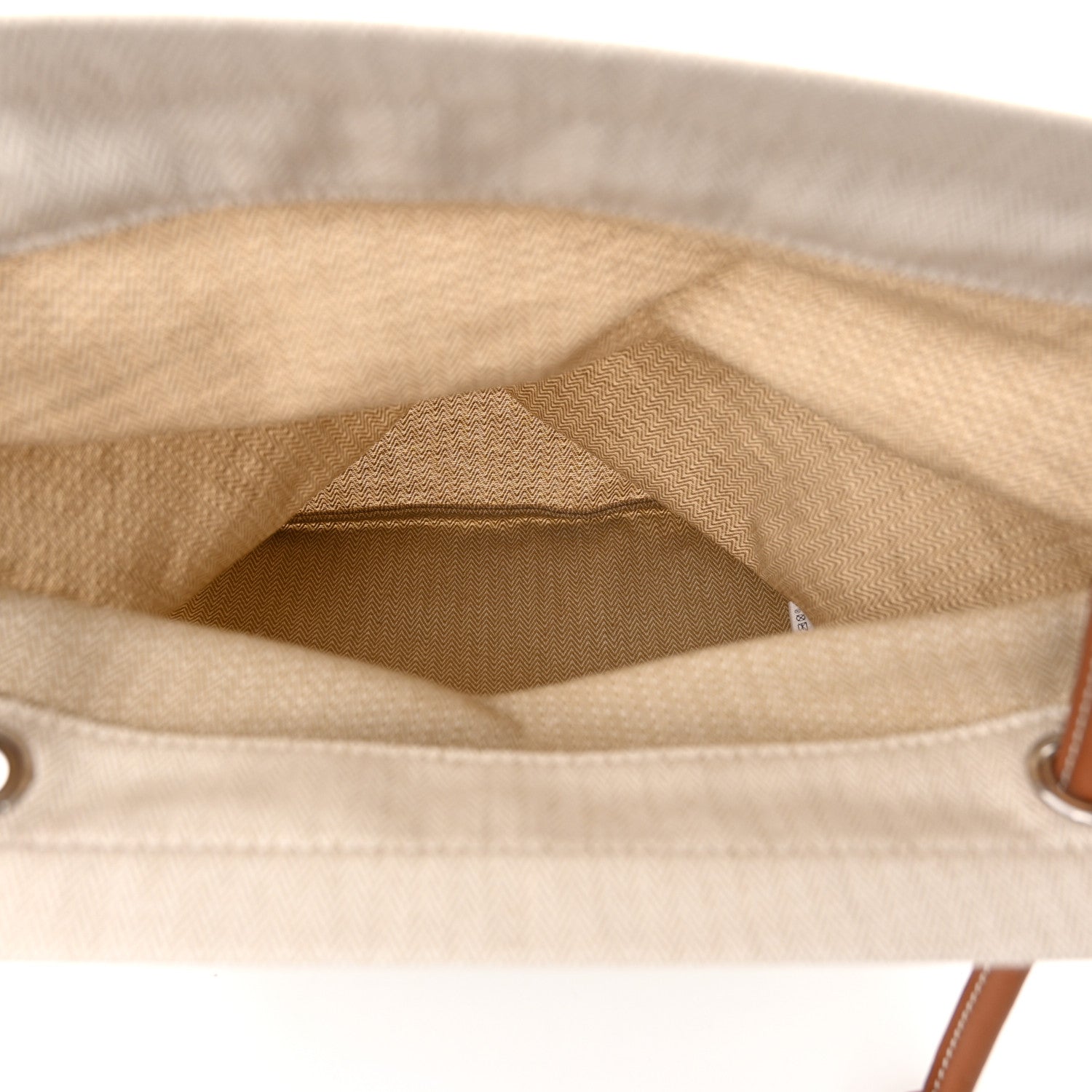 Hermes Canvas Swift Aline Grooming Bag Gold Craie 5 of 9