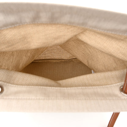 Hermes Canvas Swift Aline Grooming Bag Gold Craie 5 of 9