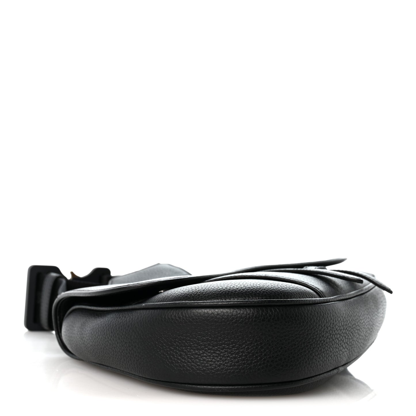 Grained Calfskin Kim Jones Saddle Bag Black