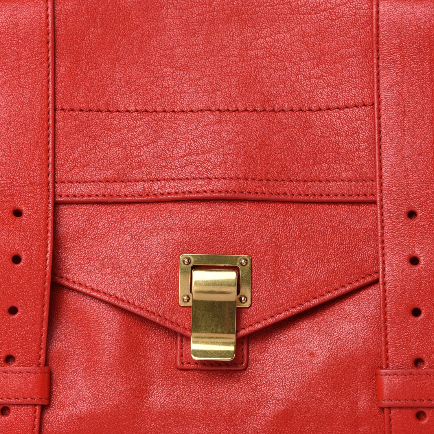 Proenza Schouler Lambskin Medium PS1 Satchel Red 12 of 12