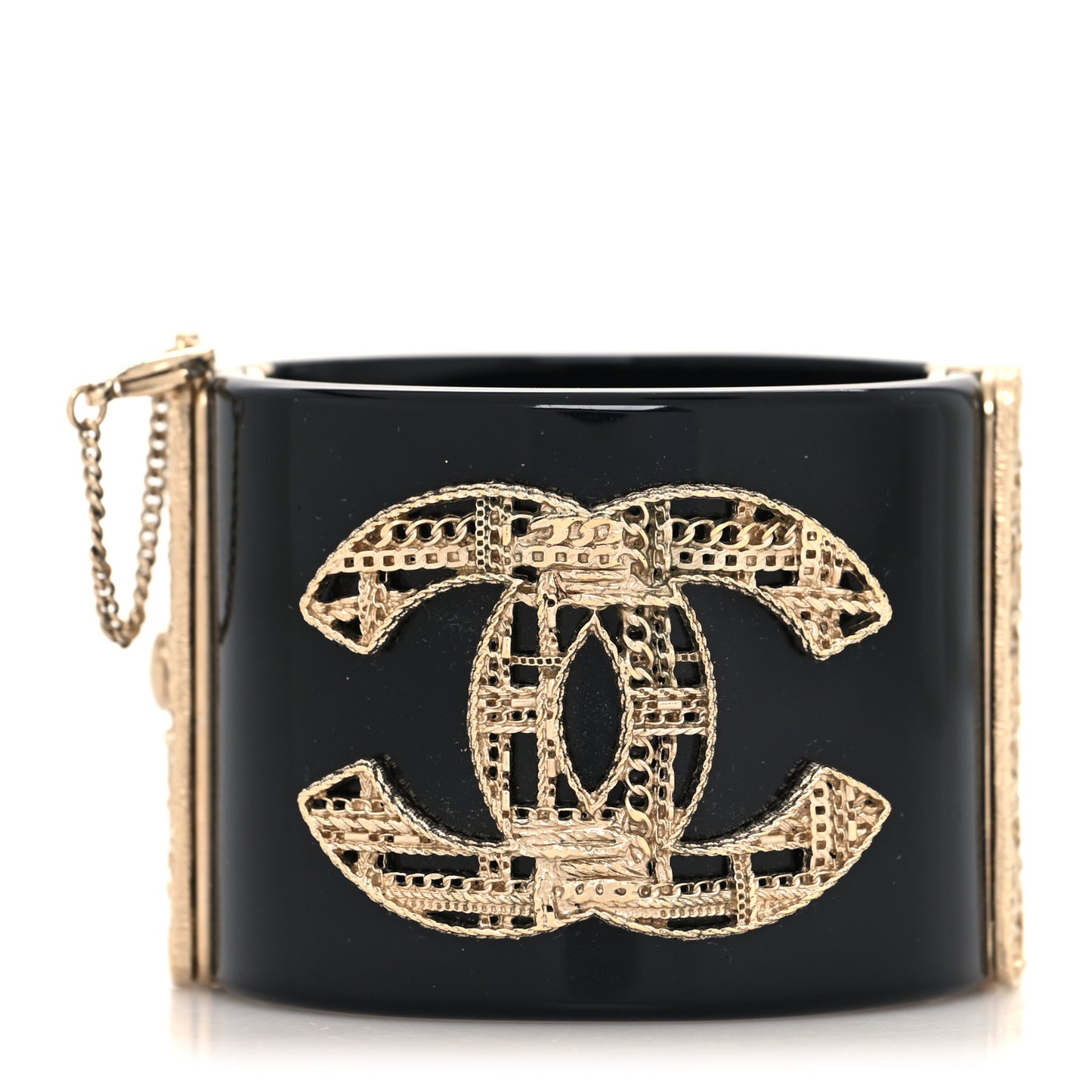 Resin Tweed Effect CC Cuff Black