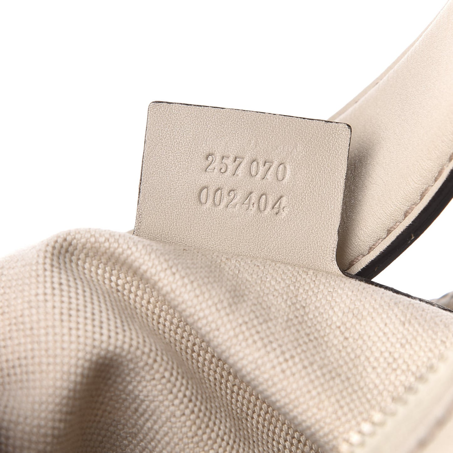 Guccissima Medium Lovely Heart Hobo Off White