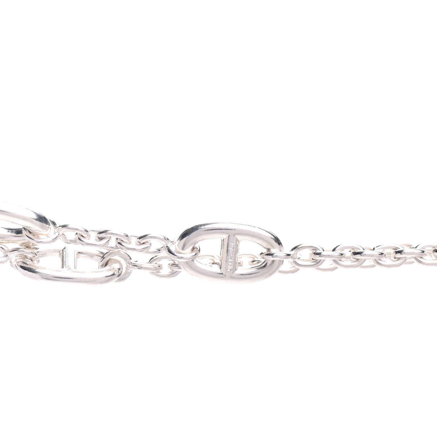 Hermes Sterling Silver Farandole Necklace 160 3 of 4