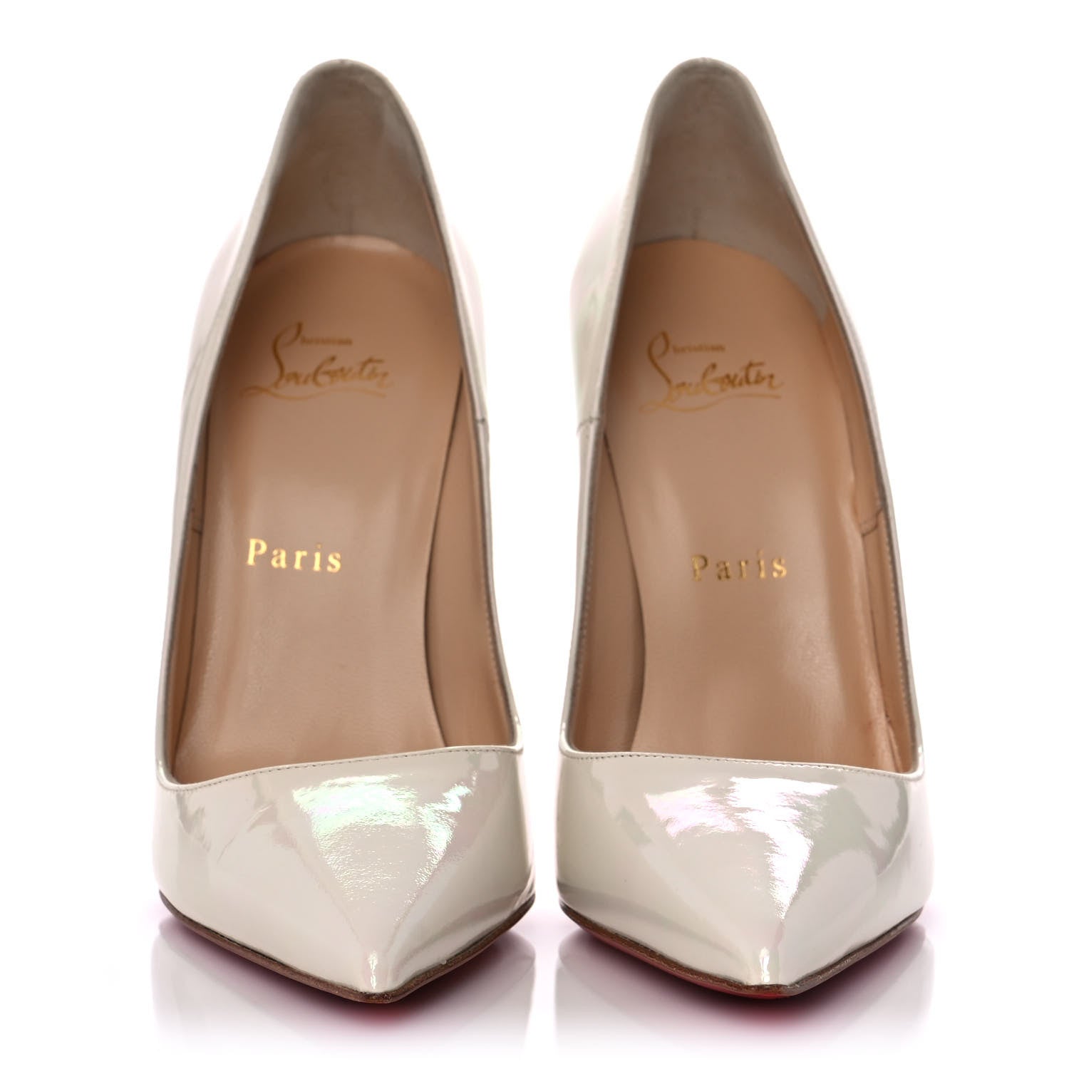 Christian Louboutin Patent So Kate 120 Pumps 37 White 2 of 9