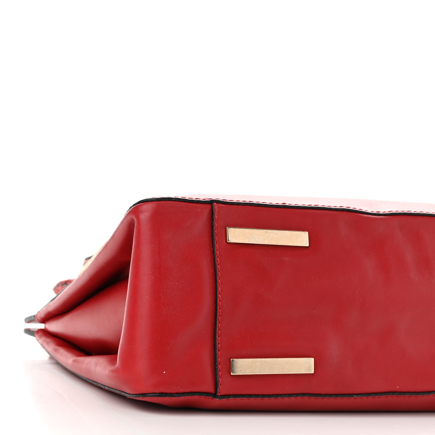 Valentino Garavani Vitello Demetra Satchel Red 8 of 9
