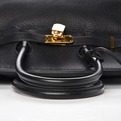 Hermes Taurillon Clemence Birkin 35 Black 26 of 33