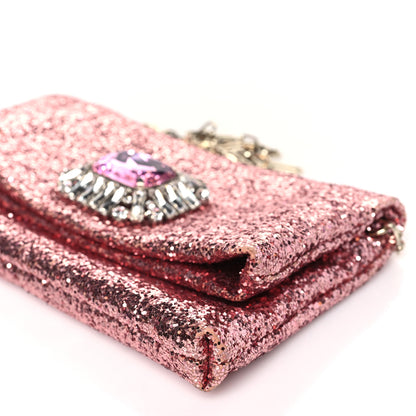 Jimmy Choo Glitter Crystal Galactica Titania Clutch Candyfloss 8 of 8
