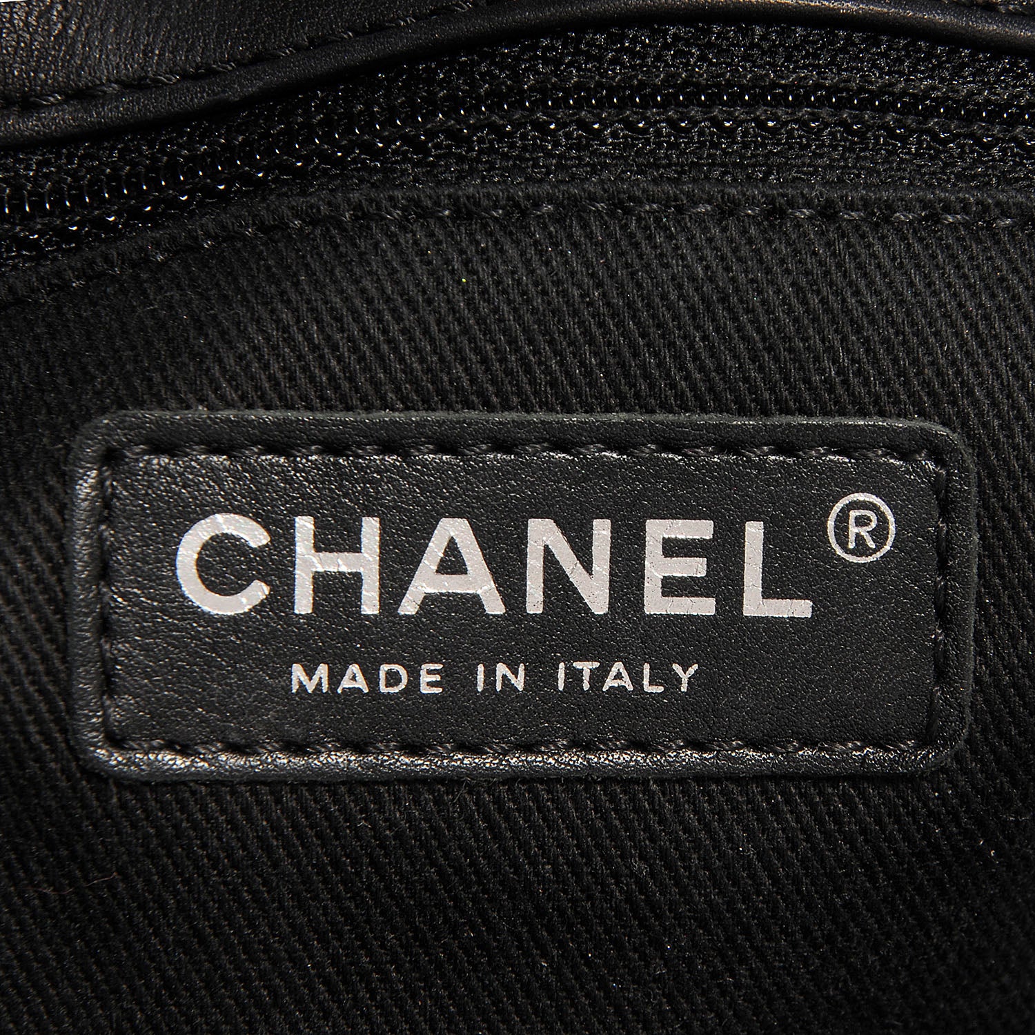 Chanel Calfskin Quilted Large Shopping In Chains Tote Black 7 of 9