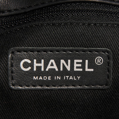 Chanel Calfskin Quilted Large Shopping In Chains Tote Black 7 of 9