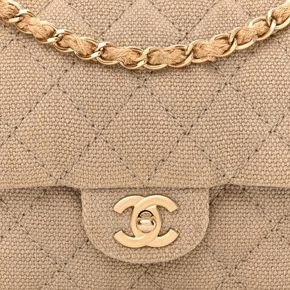 Chanel Canvas Quilted Mini Rectangular Flap Beige 8 of 10