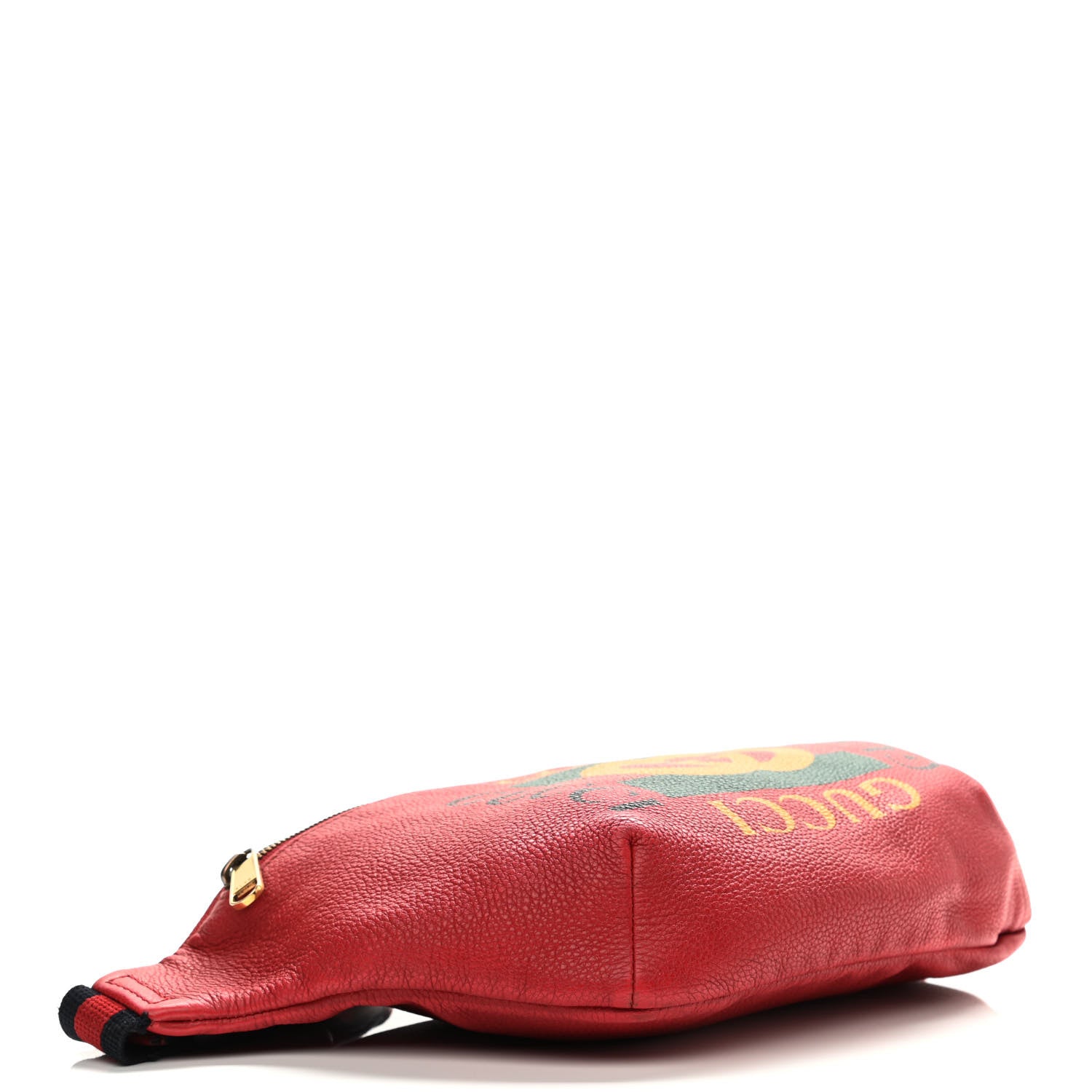 Gucci Grained Calfskin Logo Belt Bag Hibiscus Red 4 of 16