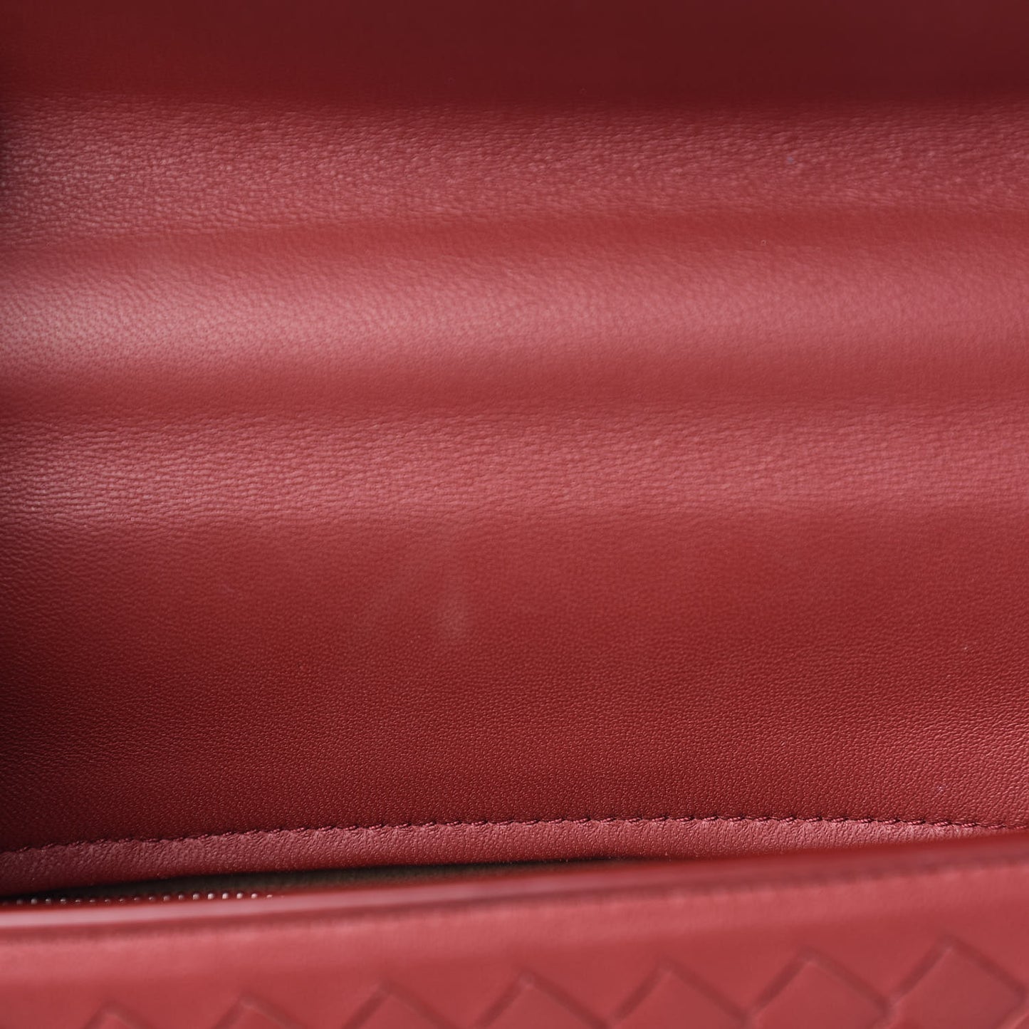 Nappa Intrecciato Alumna Bag China Red