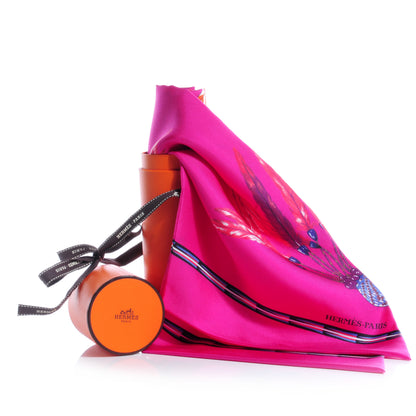 Hermes Silk Brazil Maxi Twilly Fuchsia 7 of 7