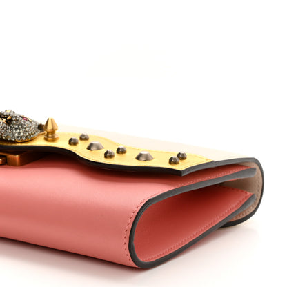 Gucci Calfskin Animalier Broadway Clutch Pink 11 of 13