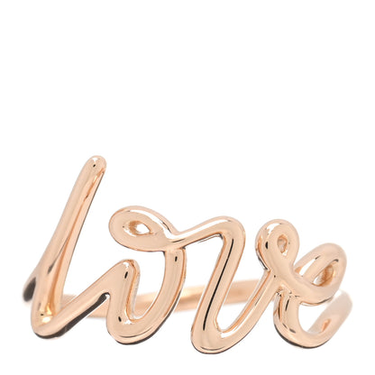 Tiffany 18K Rose Gold Paloma's Graffiti Love Ring 50 5.5 1 of 4