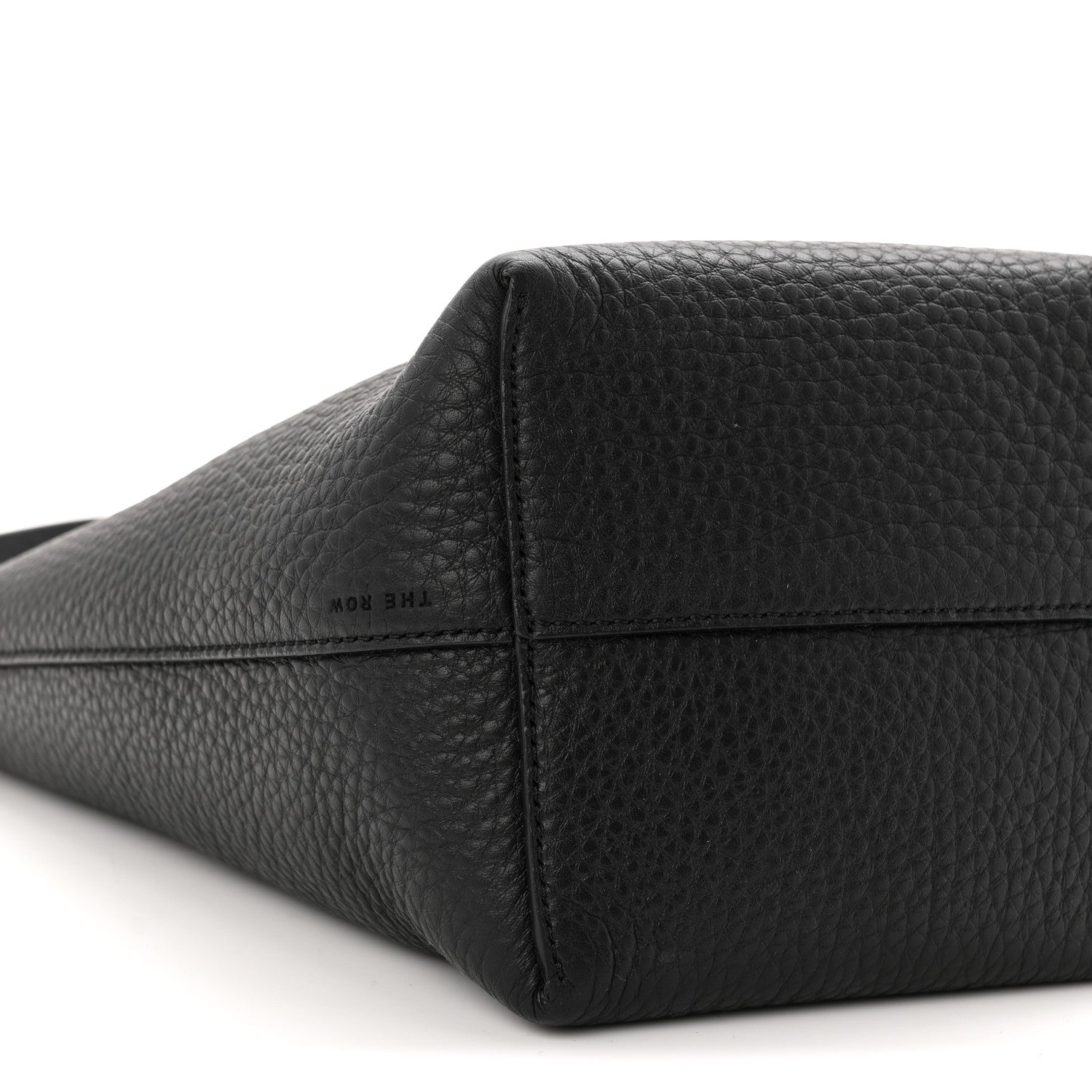 The Row Grained Calfskin Small N/S Hook Tote Black 8 of 9