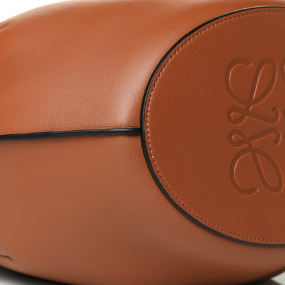 Loewe Calfskin Perforated Small Shell Tote Tan 7 of 8