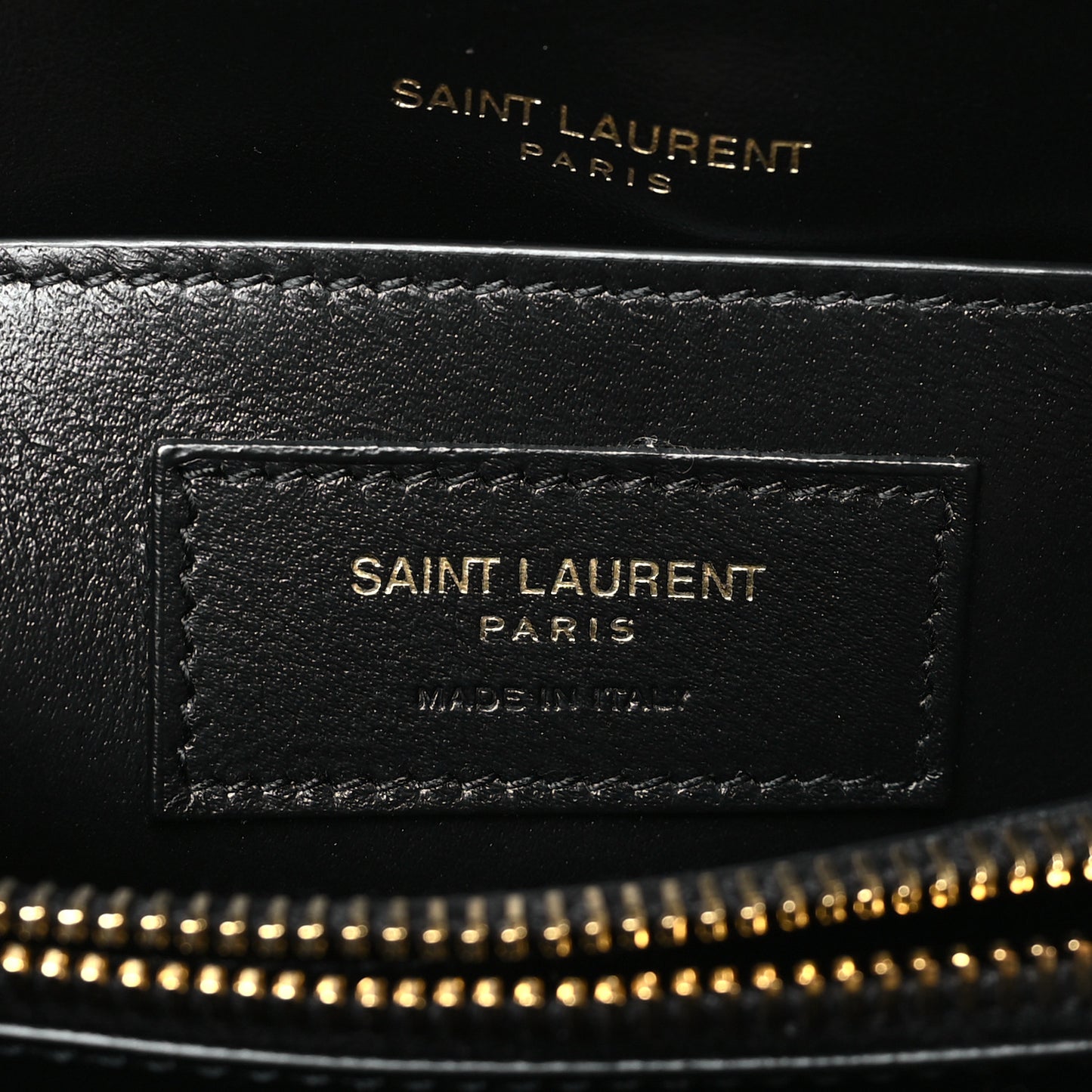 Calfskin Y Quilted Monogram Small Loulou Chain Satchel Black
