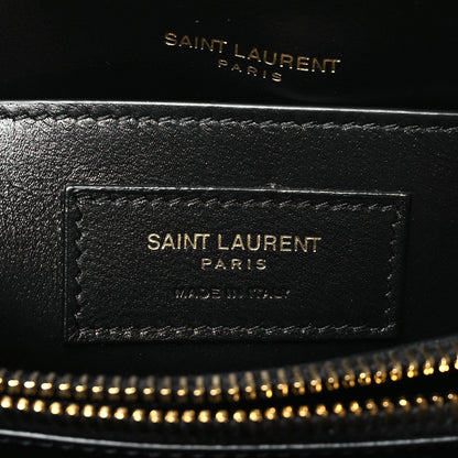 Saint Laurent Calfskin Y Quilted Monogram Small Loulou Chain Satchel Black 5 of 9