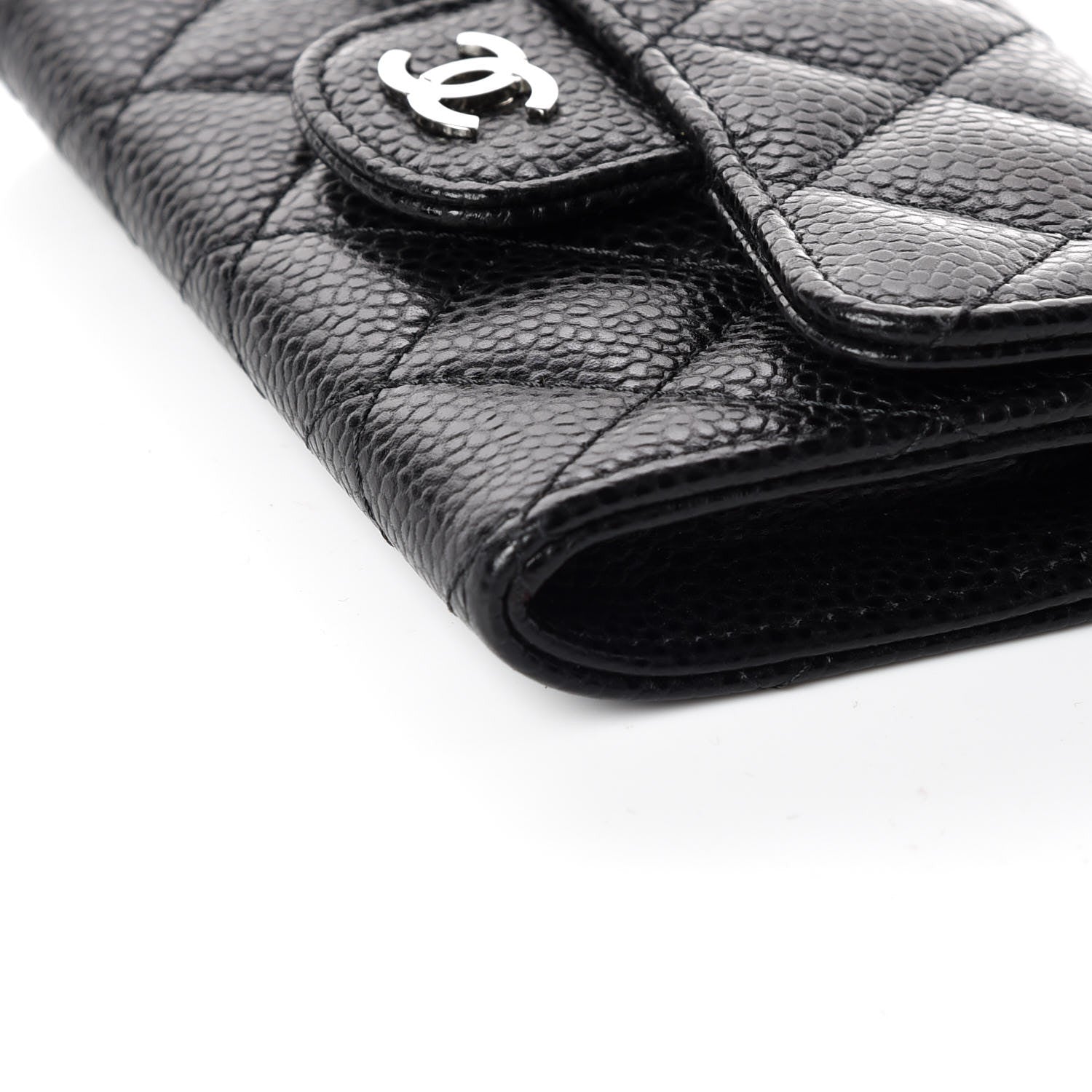 Chanel Caviar Quilted Flap Card Holder Black 5 of 8